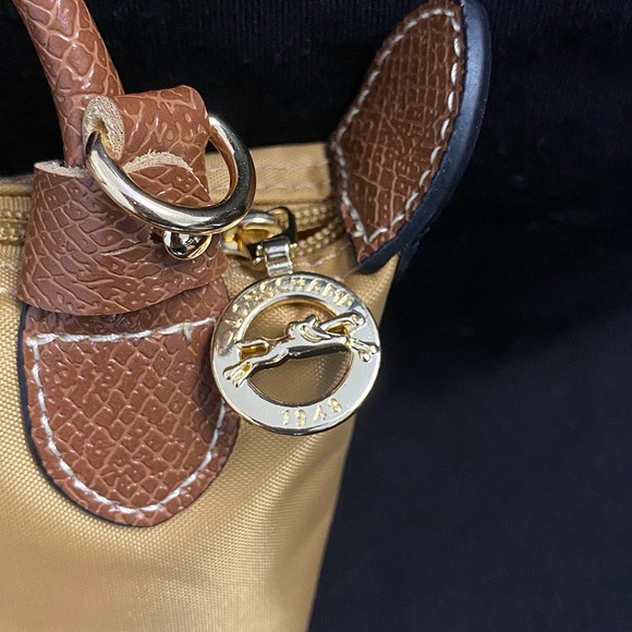 Longchamp Le Pliage Canvas And Leather Handbag - Picture 4 of 6